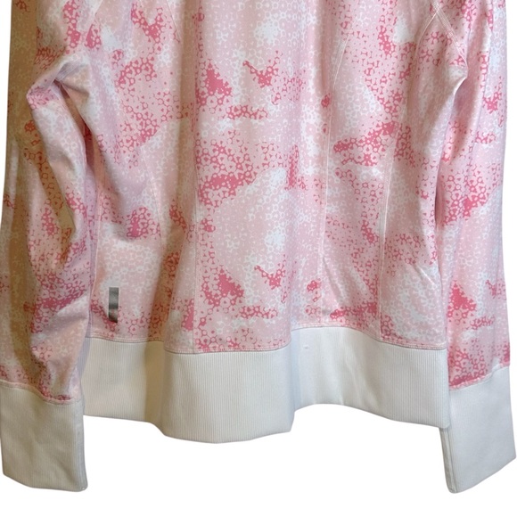 Zella Pink and White Women's Zip-Up‎ Jacket Size XL Sporty Athletic Golf Tennis - Picture 8 of 9